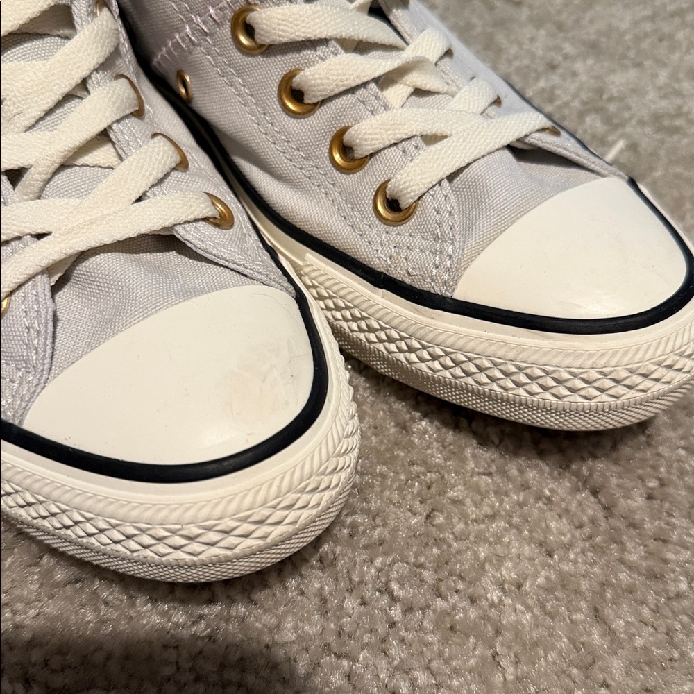 Converse Mid-Tops with Gold Accents - Picture 9 of 9